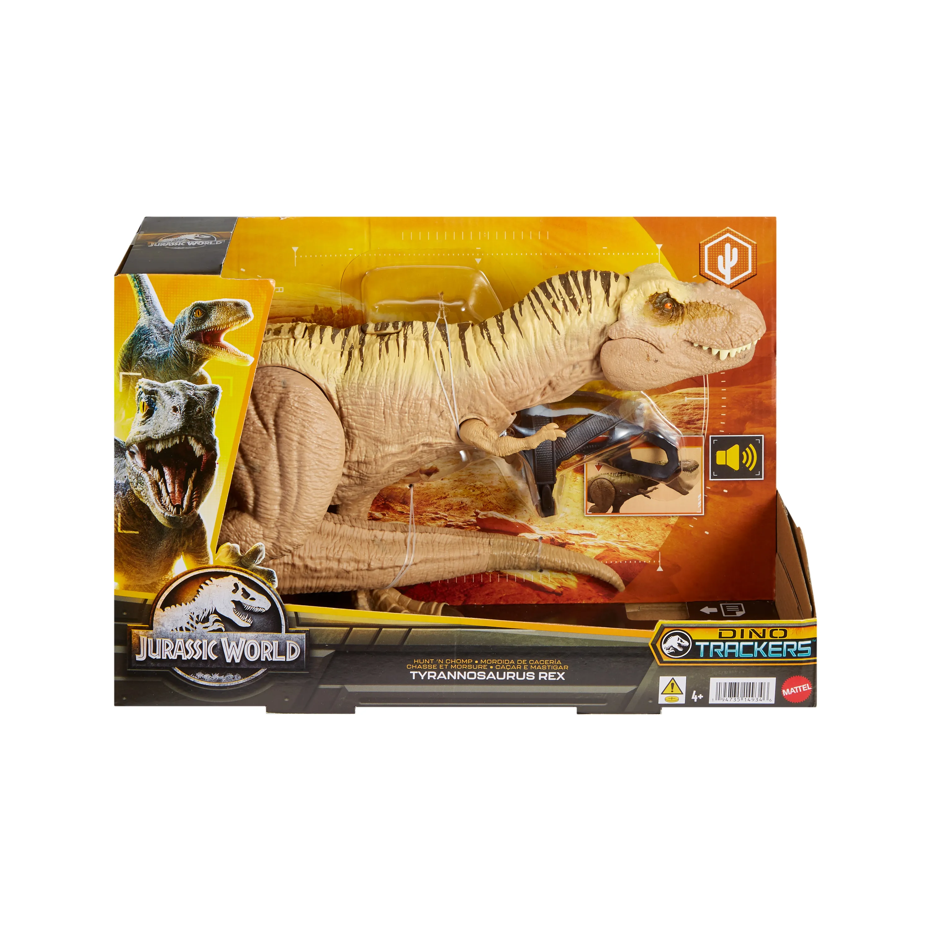 Mattel Jurassic World NEW Feature T-Rex mini-doll figure