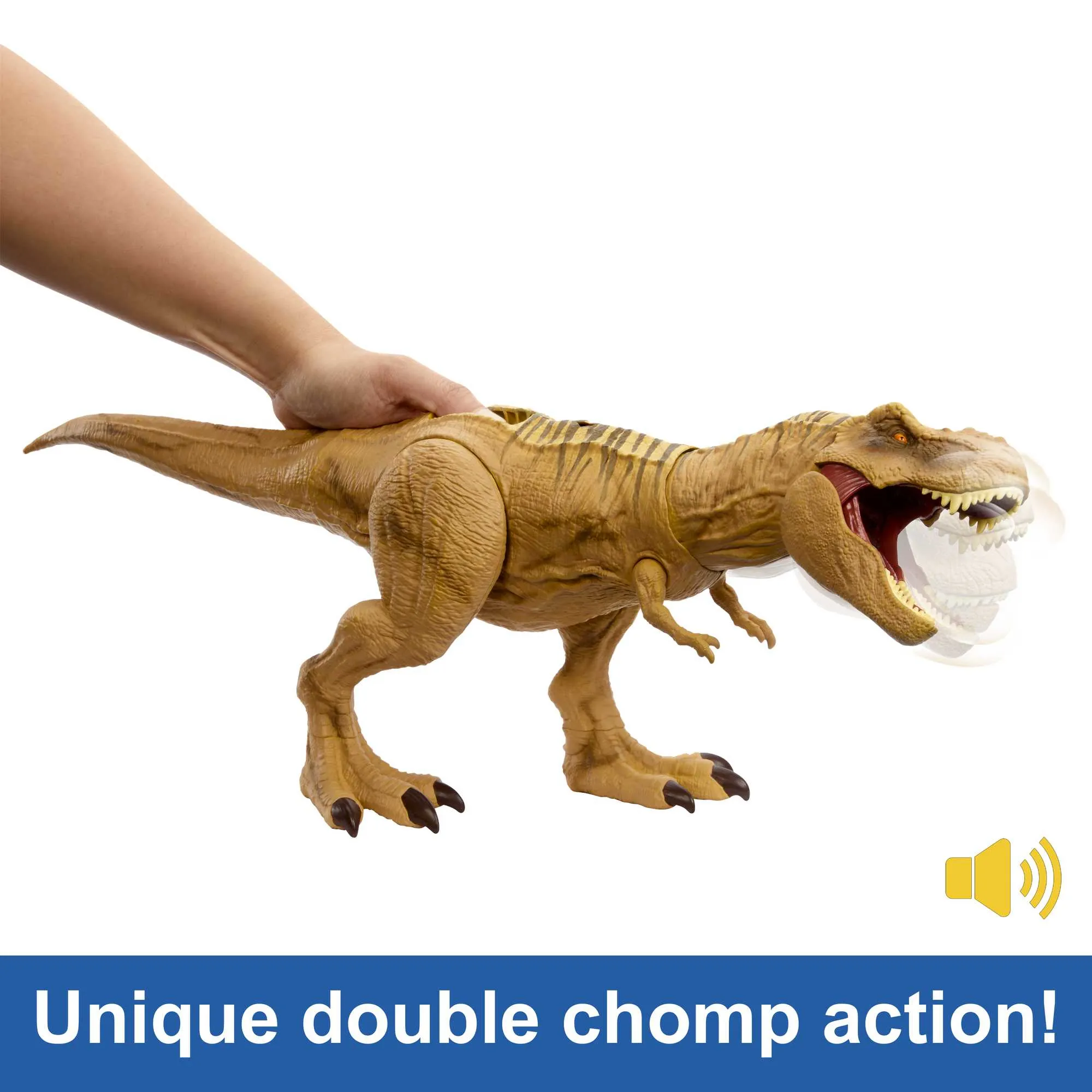 Mattel Jurassic World NEW Feature T-Rex mini-doll figure