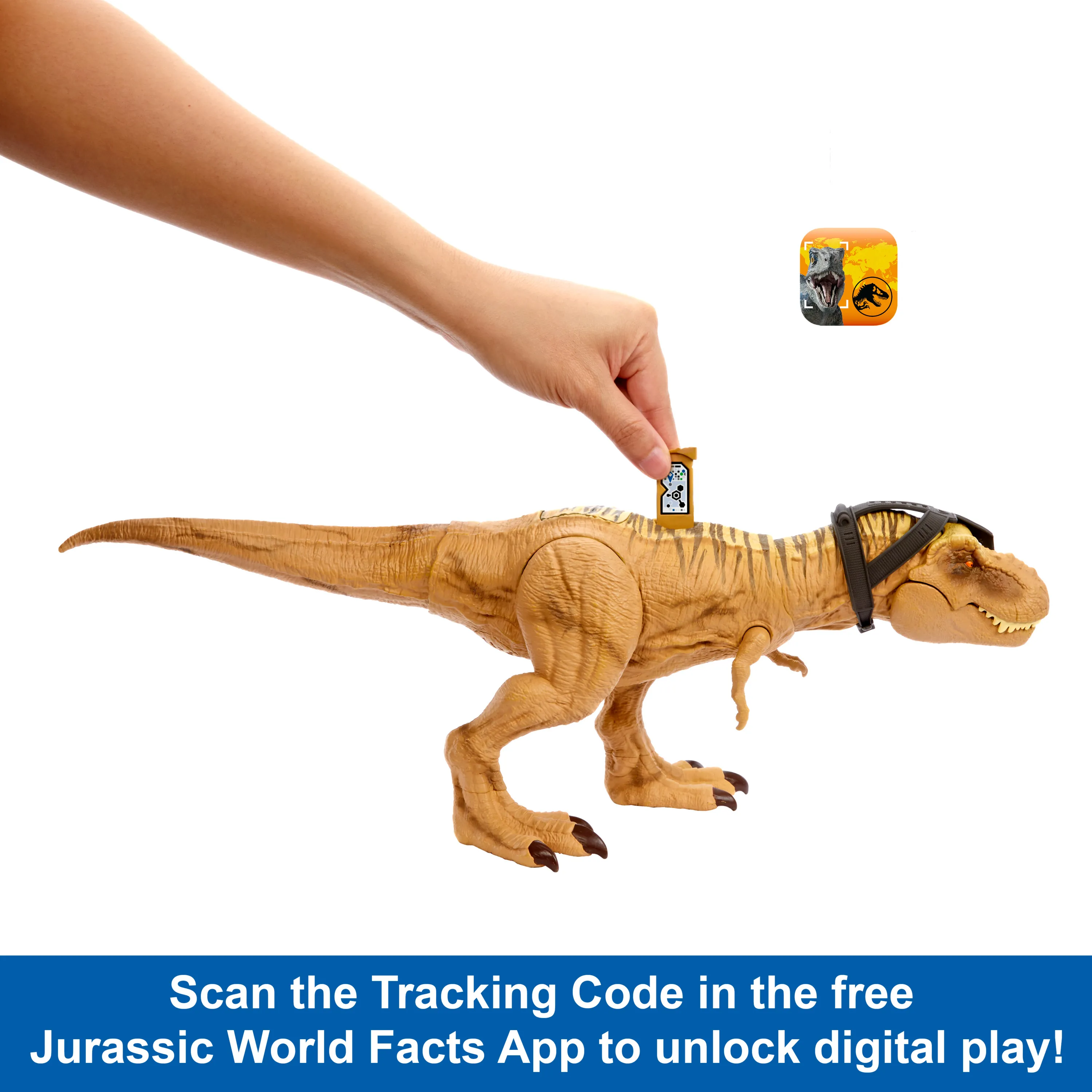 Mattel Jurassic World NEW Feature T-Rex mini-doll figure
