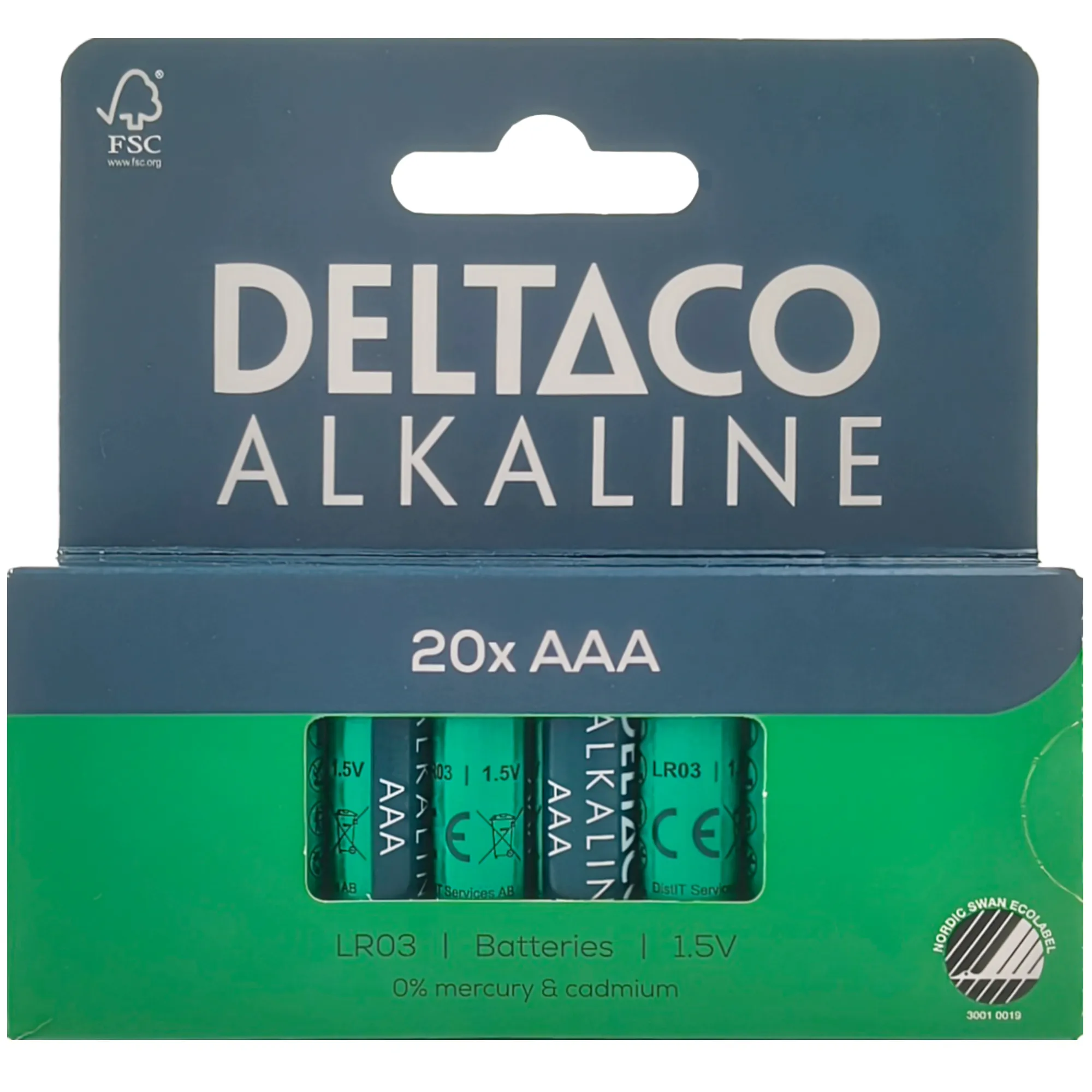 DELTACO LR03-20B - Alkaliskt batteri