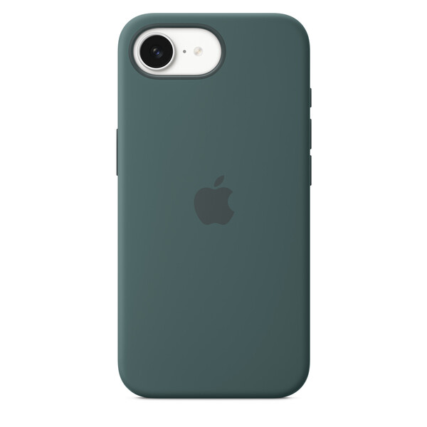 Apple iPhone 16e - silicone case, Lake Green
