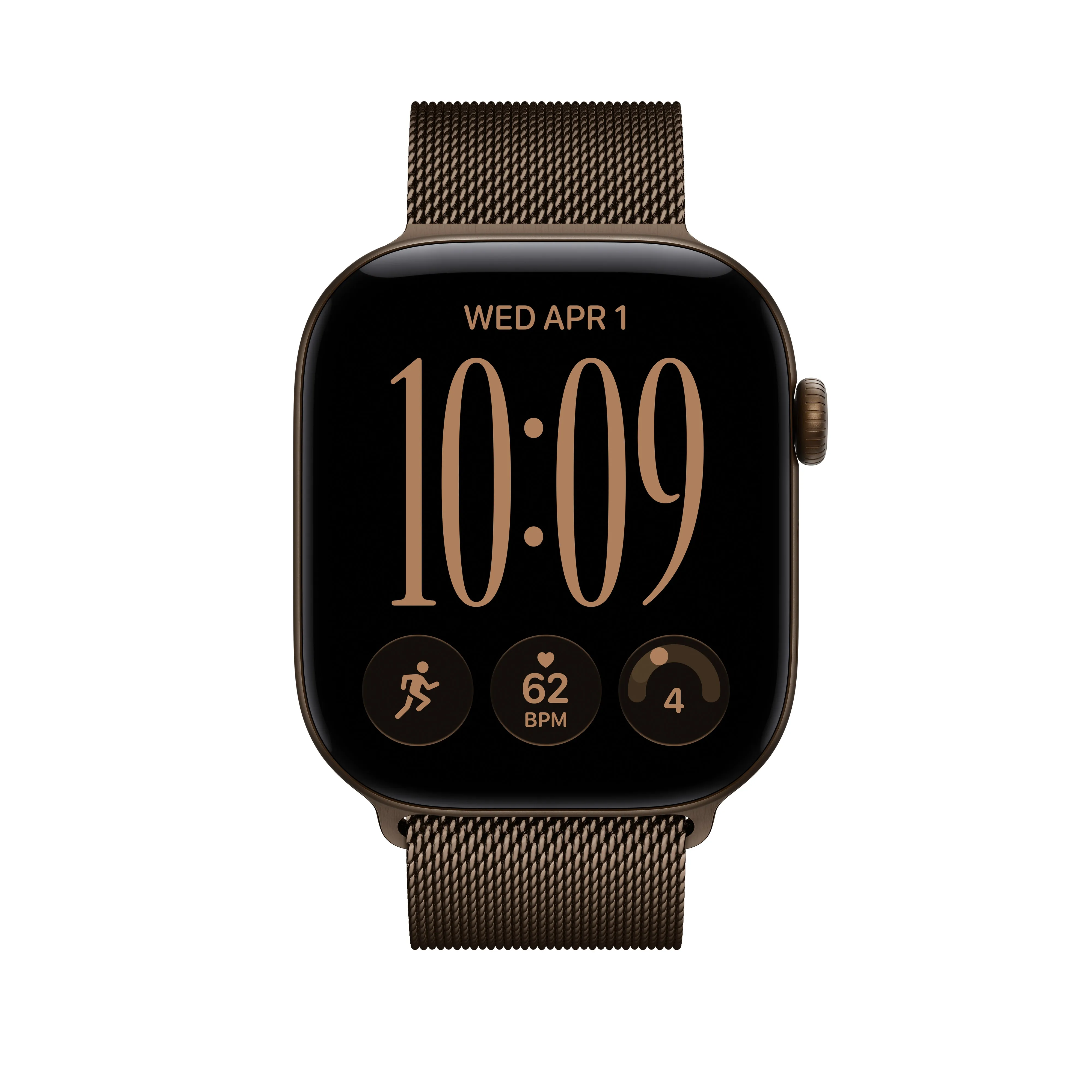 Apple Watch 46 mm -milanolaisranneke, tummanpronssinen, M/L