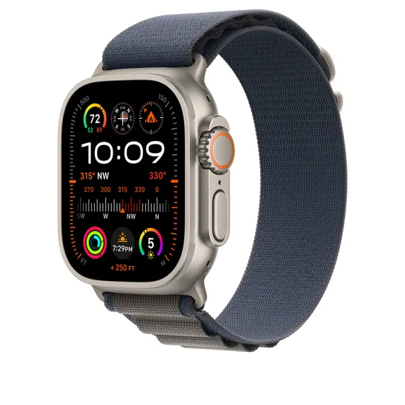 Apple Watch 49 mm Alpine-ranneke, Sininen (Pieni)
