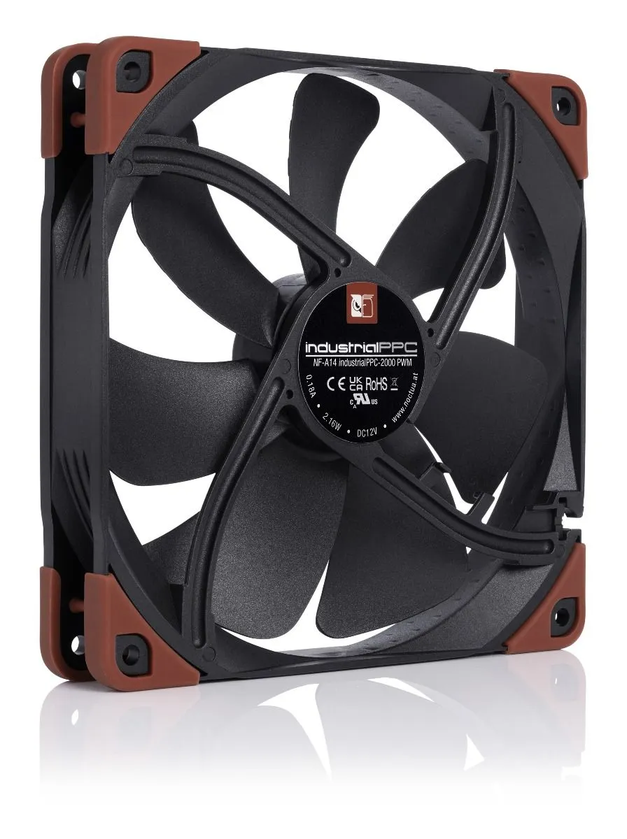 Noctua NF-A14 industrial PPC-2000, PWM, 140mm - case fan, black