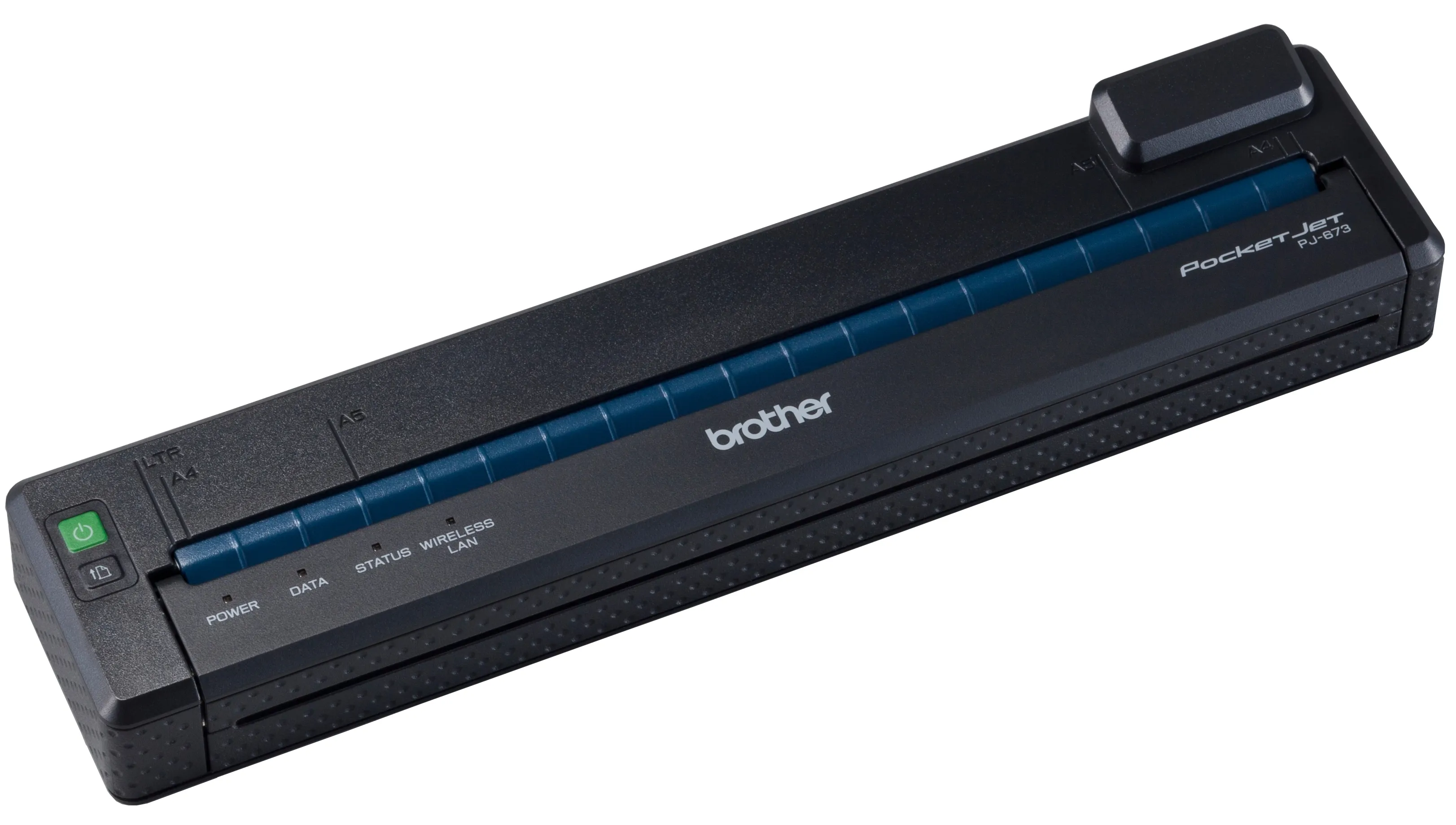 Brother PocketJet 6 PJ-673 - Tulostin - yksiv&auml;rinen - l&auml;mp&ouml;paperi - A4/Legal - 300 x 300 pistett&auml;/tuuma - jopa 6 sivua/min - USB 2.0, Wi-Fi