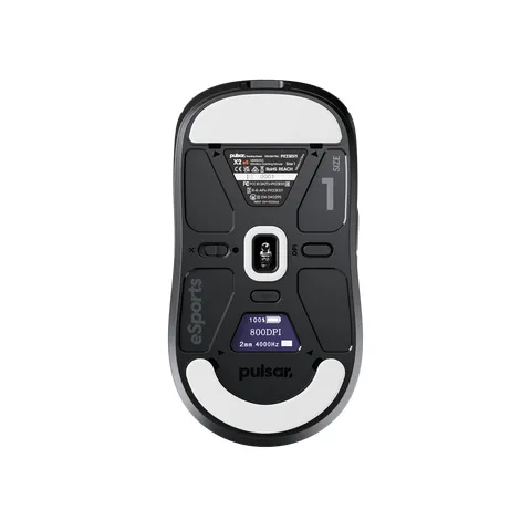 Pulsar X2 v3 eS Mini tr&aring;dl&ouml;s gamingmus, svart