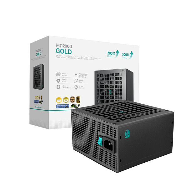 DEEPCOOL GamerStorm PQ1200G 1200W - n&auml;taggregat, 80 Plus Gold