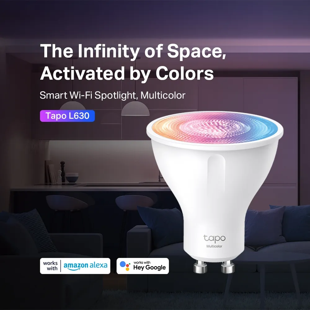 TP-Link Tapo Smart Wi-Fi Spotlight, Multicolor (4-pack) /Tapo L630