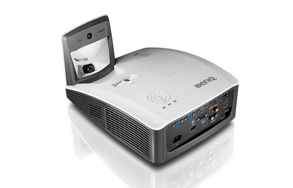 BENQ MW855UST DLP Ultra Short Thro projector 3500 ANSILumens WXGA 1280x800 10.000:1 3D HDMI RJ45 LAN 2xHDMI 2xanalog