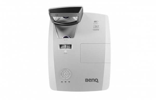 BENQ MW855UST DLP Ultra Short Thro projector 3500 ANSILumens WXGA 1280x800 10.000:1 3D HDMI RJ45 LAN 2xHDMI 2xanalog