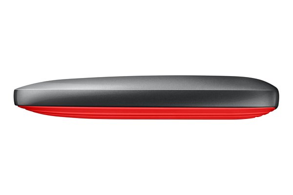 Samsung X5 2 Tt -ulkoinen SSD, Harmaa, Punainen