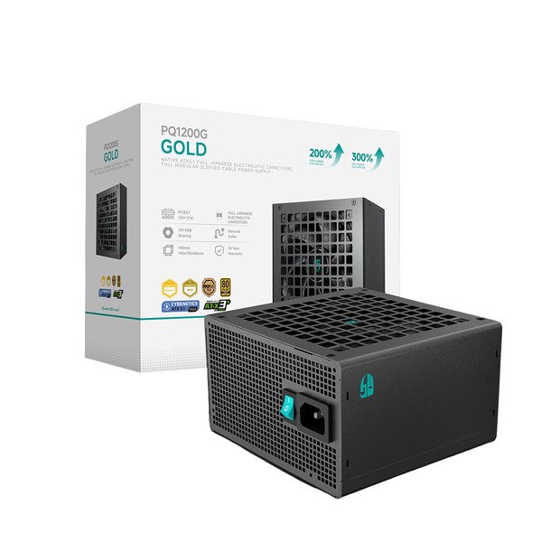 DEEPCOOL GamerStorm PQ1200G 1200W -virtal&auml;hde, 80 Plus Gold