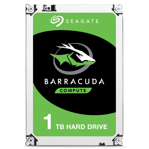 Seagate BarraCuda 3.5" 1 TB, 7200 RPM, 64 MB, 55 WRL, SATA III h&aring;rddisk