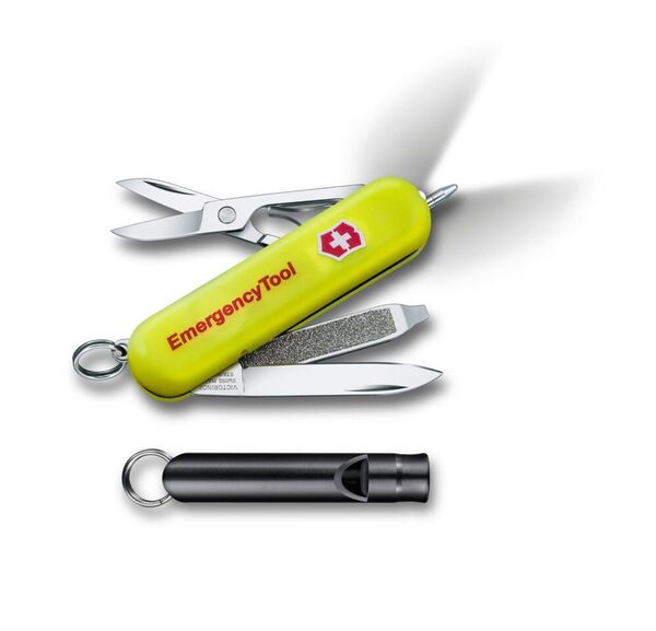Victorinox Signature Lite Emergency multiverktyg, gul (sj&auml;lvlysande), 58 mm