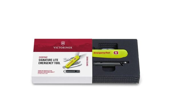 Victorinox Signature Lite Emergency multiverktyg, gul (sj&auml;lvlysande), 58 mm