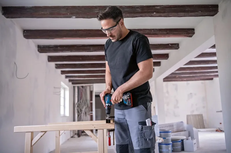 Bosch cordless drill/driver GSR 18V-90 FC Professional, 18Volt (blue/black, 2x battery ProCORE18V 4.0Ah, in L-BOXX)