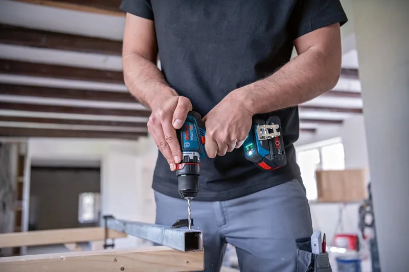 Bosch cordless drill/driver GSR 18V-90 FC Professional, 18Volt (blue/black, 2x battery ProCORE18V 4.0Ah, in L-BOXX)