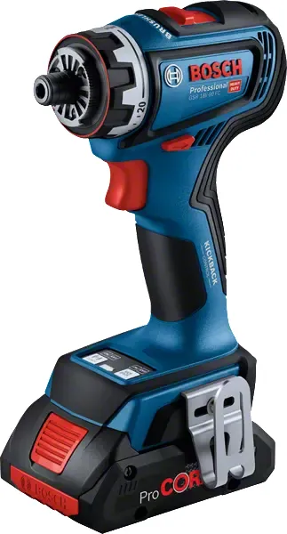 Bosch cordless drill/driver GSR 18V-90 FC Professional, 18Volt (blue/black, 2x battery ProCORE18V 4.0Ah, in L-BOXX)