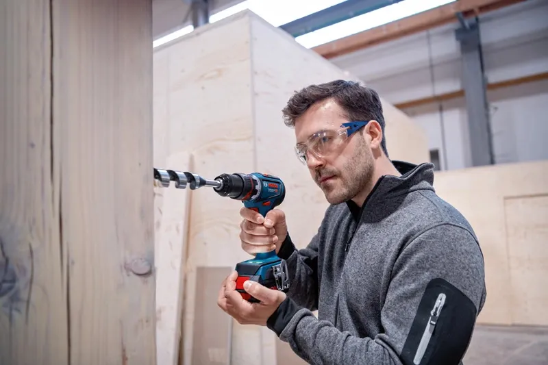 Bosch cordless drill/driver GSR 18V-90 FC Professional, 18Volt (blue/black, 2x battery ProCORE18V 4.0Ah, in L-BOXX)