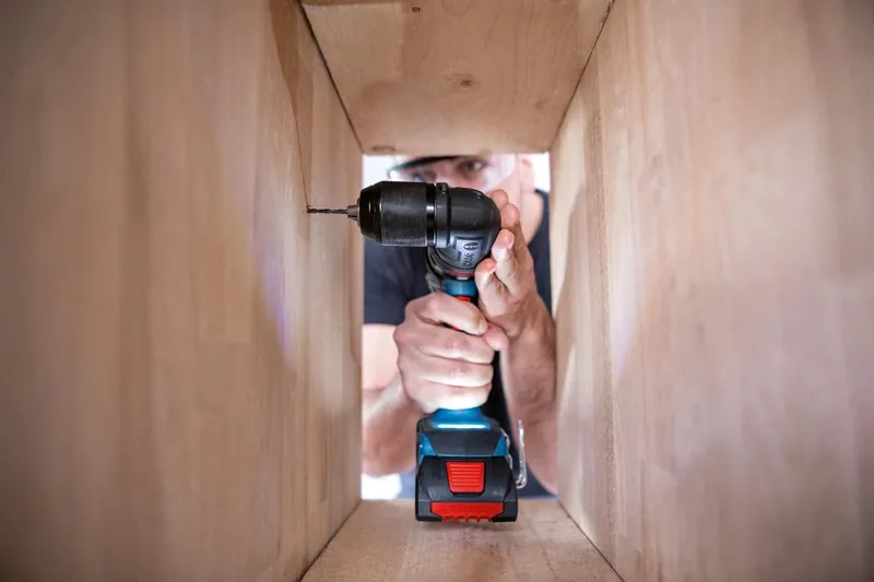Bosch cordless drill/driver GSR 18V-90 FC Professional, 18Volt (blue/black, 2x battery ProCORE18V 4.0Ah, in L-BOXX)