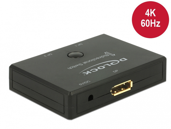 De-Lock  DisplayPort – DisplayPort - adapter, Black
