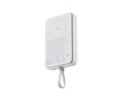 Xiaomi 10 000 mAh 33 W:n -magneettinen virtapankki, valkoinen (integroitu kaapeli)