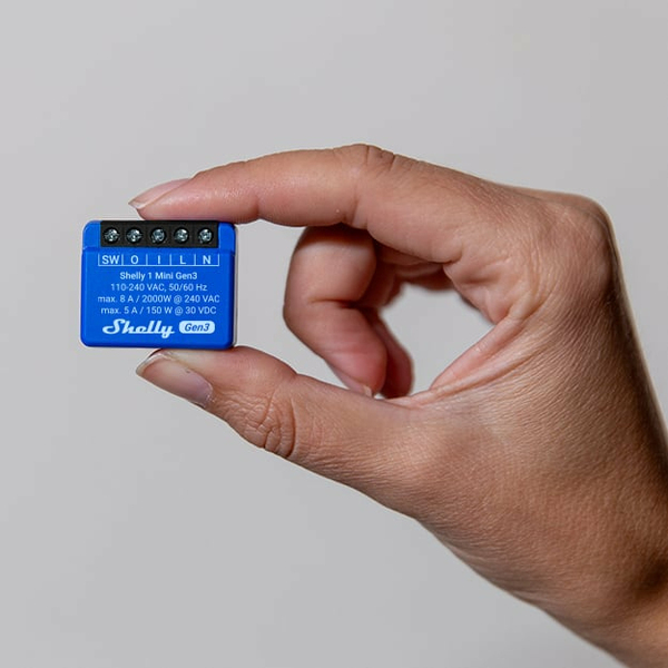 Shelly Plus 1 Mini (Gen3) - smart relay switch, Wi-Fi