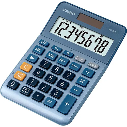 Casio calculator MS-80E, Blue
