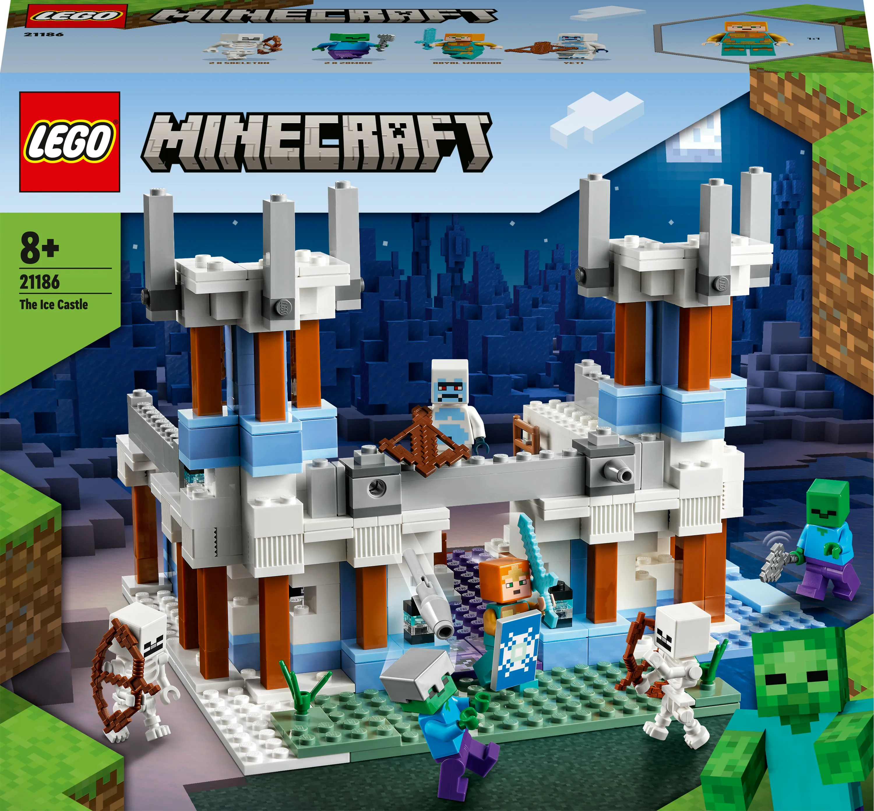 Lego Minecraft The Ice Palace Construction Toy 21186