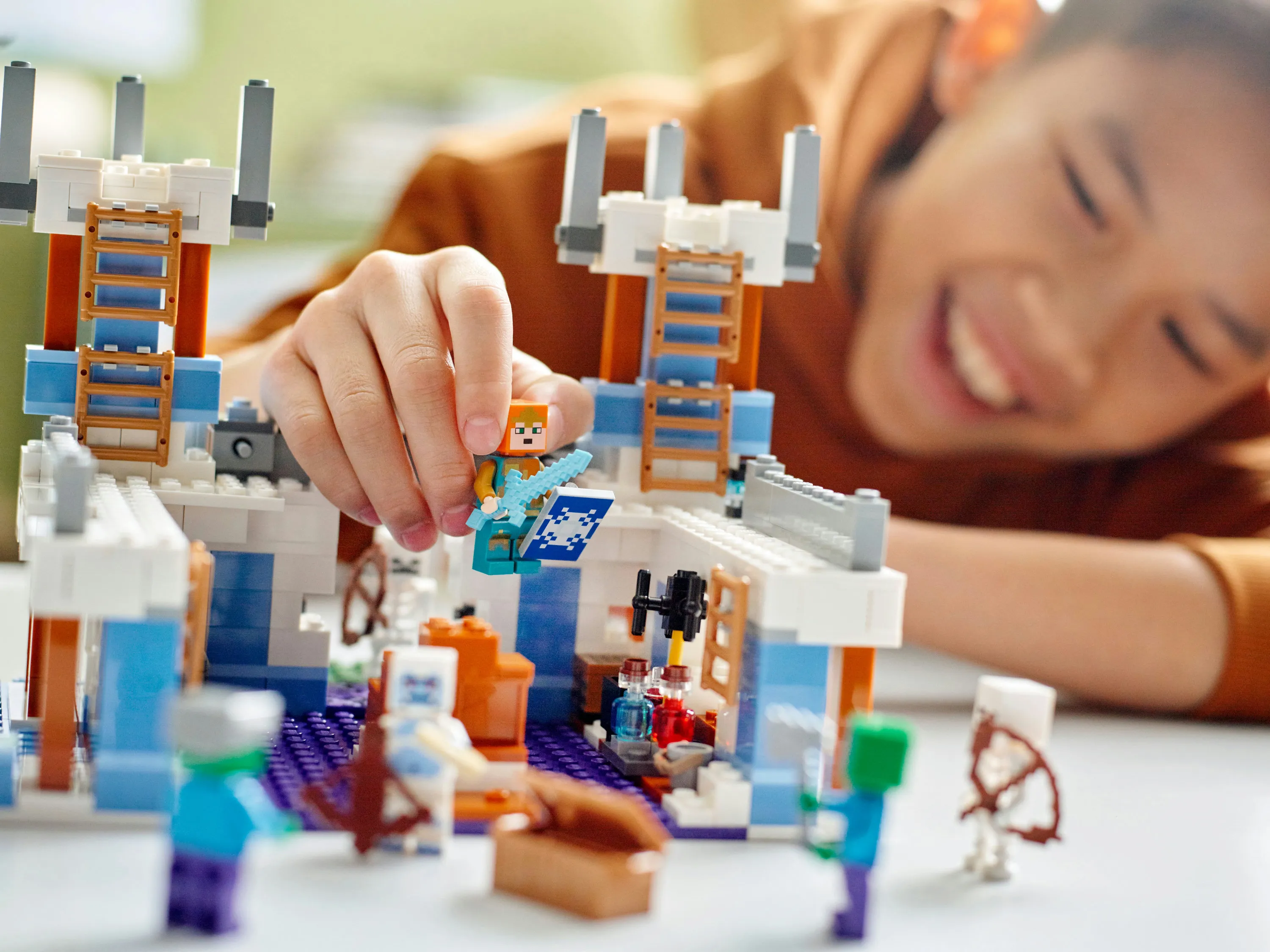 Lego Minecraft The Ice Palace Construction Toy 21186