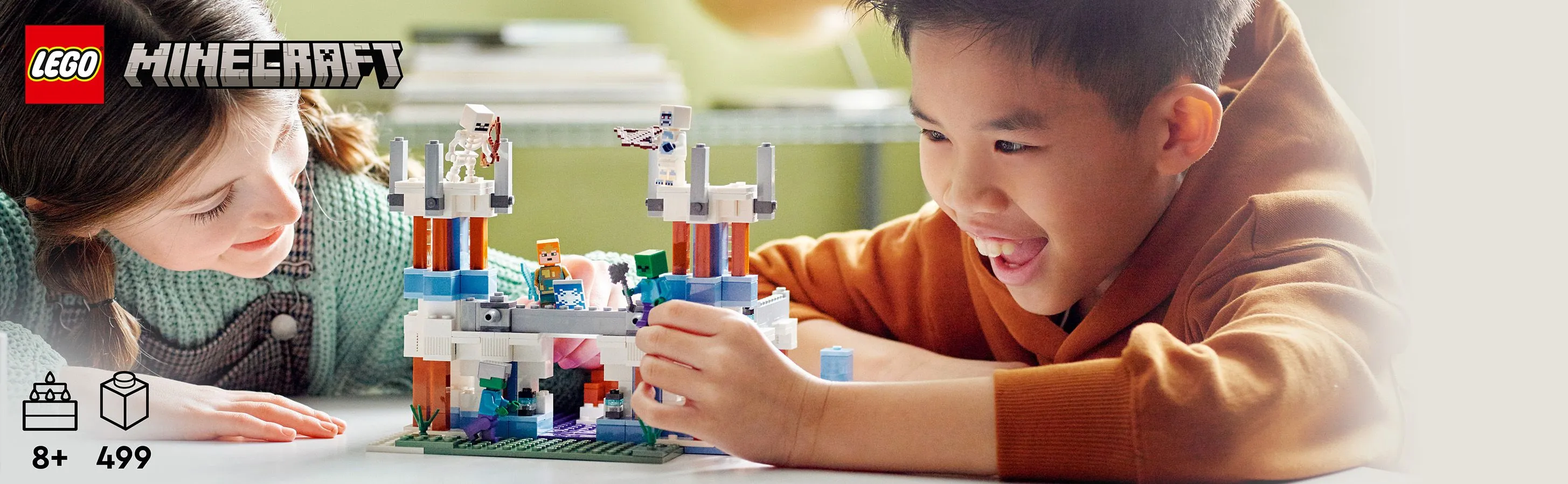 Lego Minecraft The Ice Palace Construction Toy 21186