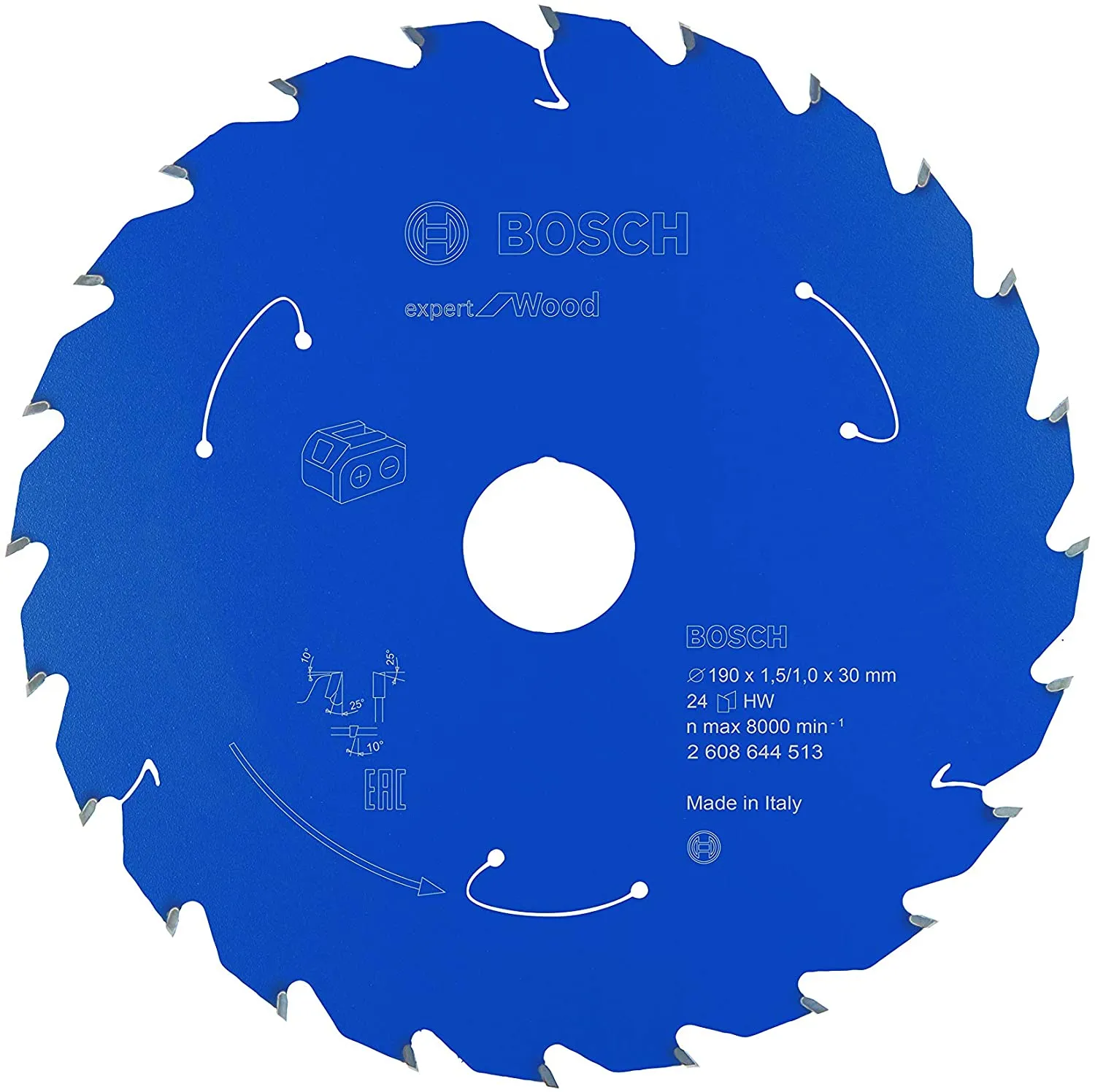 Bosch circular saw blade EfW 190x30x1.5 / 1x24T - 2608644513