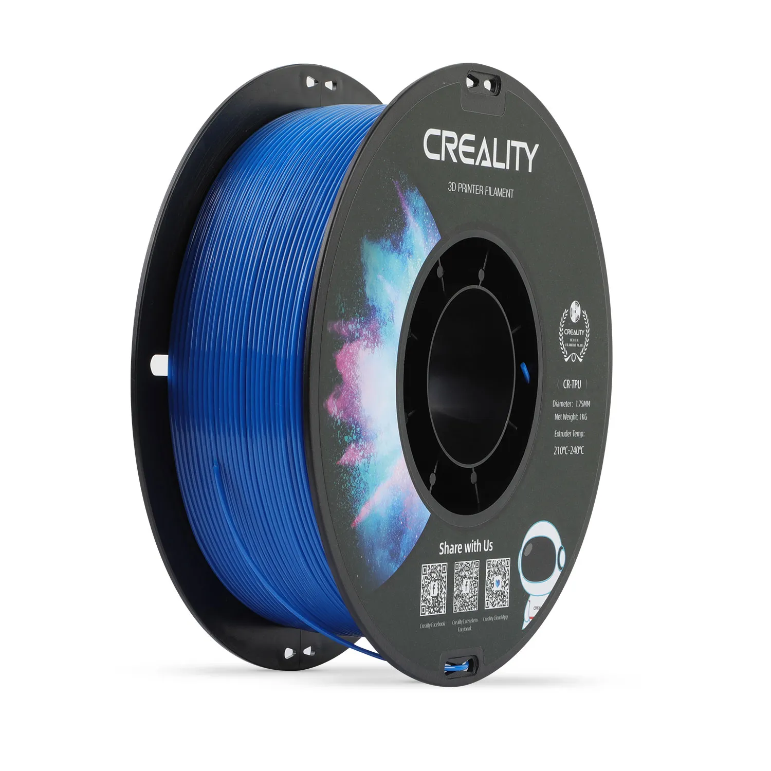 Creality TPU 1.75 mm, 1 kg -3D-tulostusfilamentti, sininen