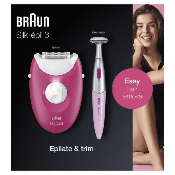 Buy BRAUN EPILATOR 3380 SILKEPIL Online - Shop Beauty & Personal