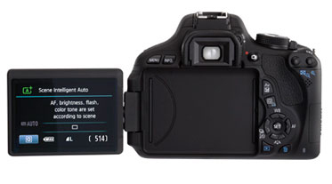 Canon EOS 600D - Digitaalinen kamera - SLR - 18.0 megapikseli&auml; - 3 x optinen zoomi EF-S 18-55mm IS II objektiivi
