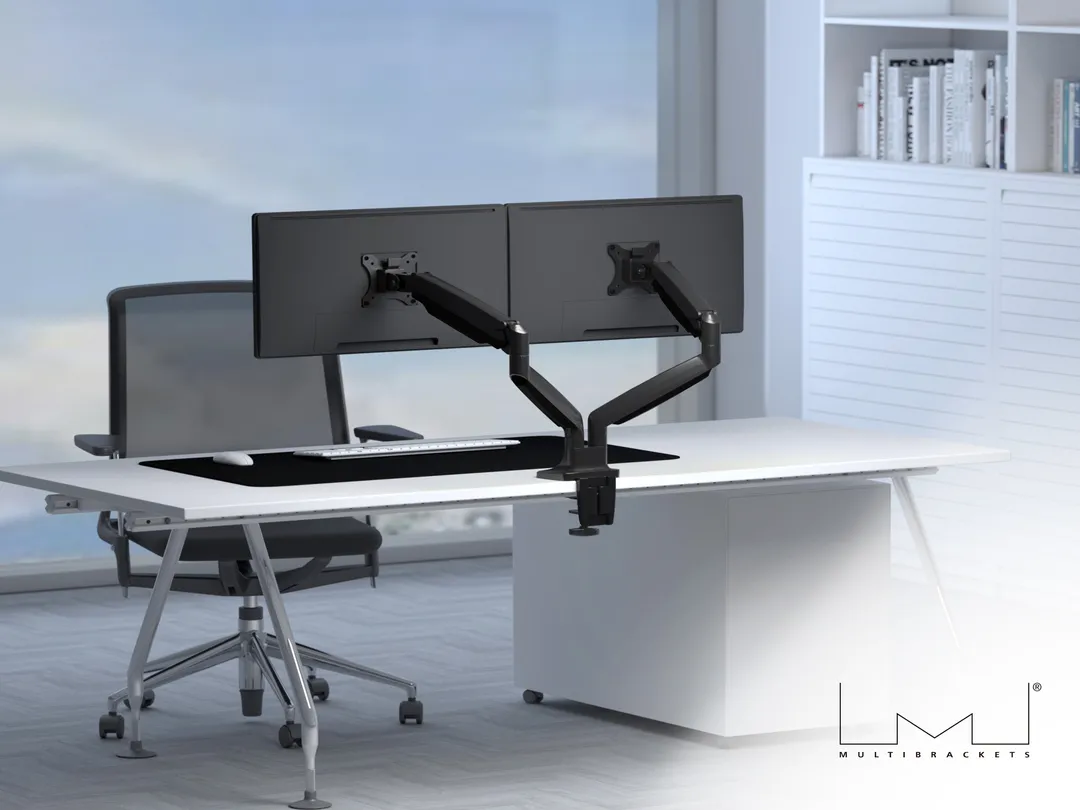 Multibrackets M Deskmount Spring Dual, -monitor arm, black, 15&quot;-27&quot;, 9kg