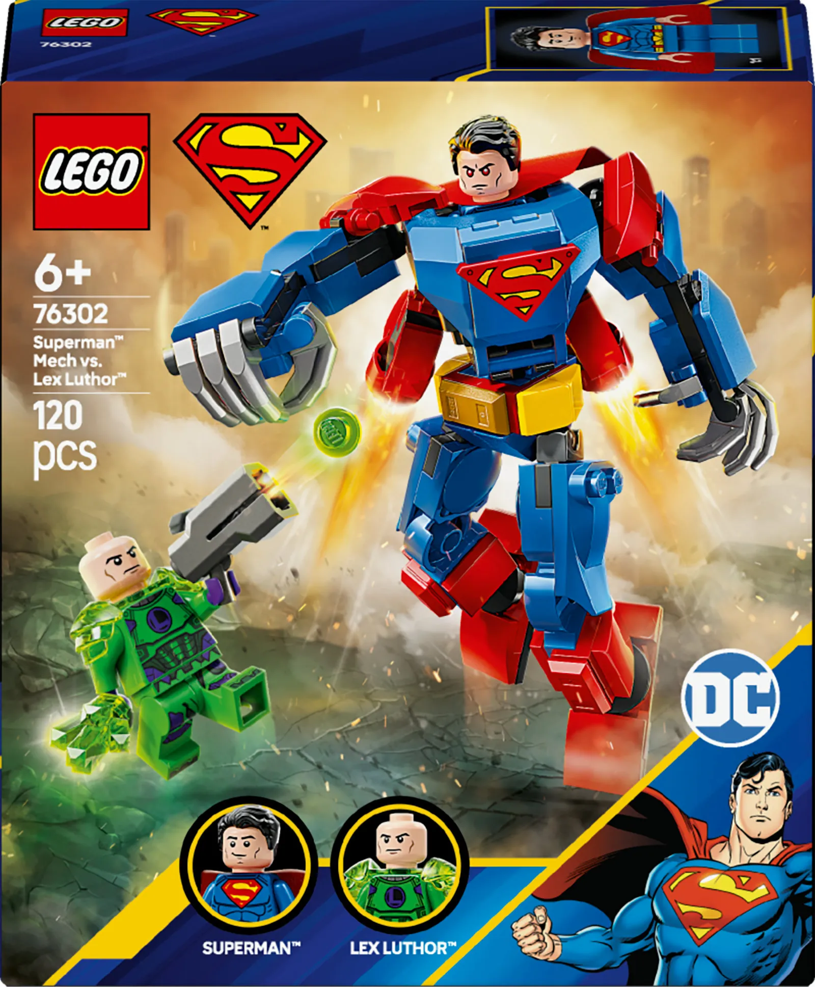 LEGO DC Superman robot mot Lex Luthor 76302