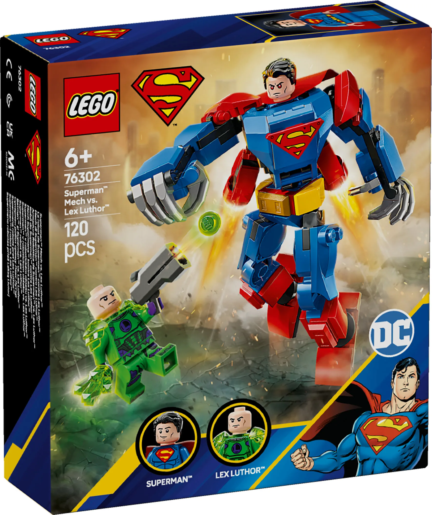 LEGO DC Superman robot mot Lex Luthor 76302