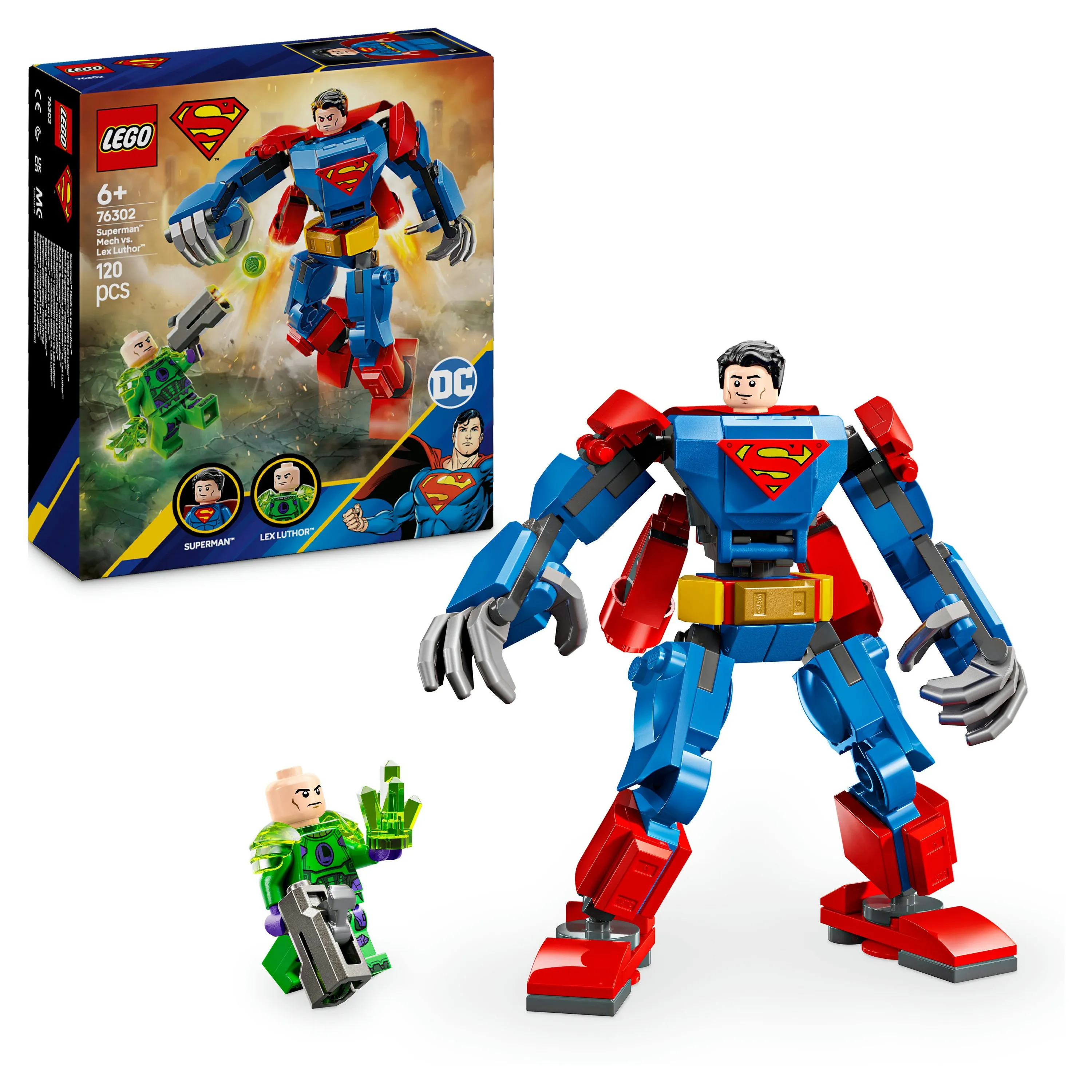 LEGO DC Superman robot mot Lex Luthor 76302