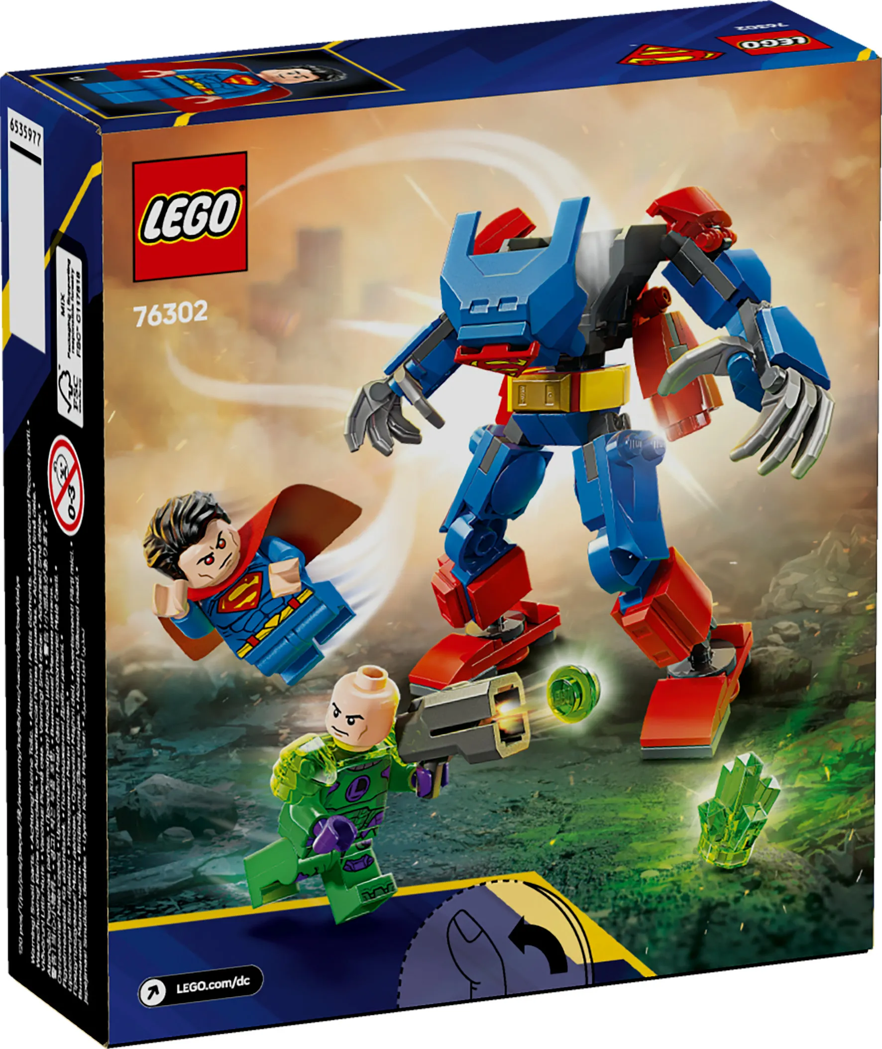 LEGO DC Superman robot mot Lex Luthor 76302