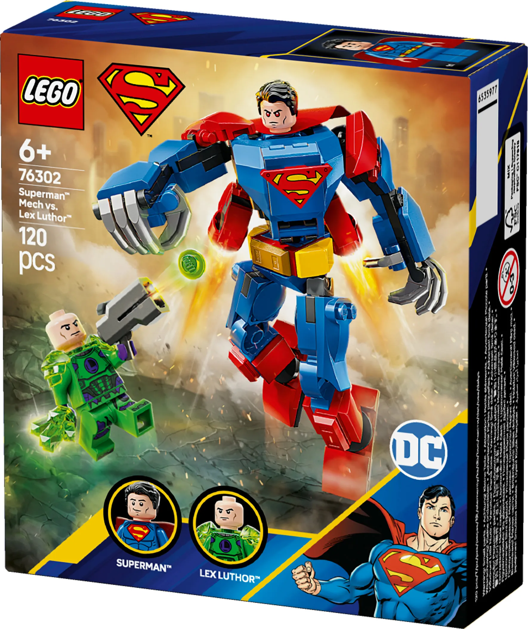 LEGO DC Superman robot mot Lex Luthor 76302