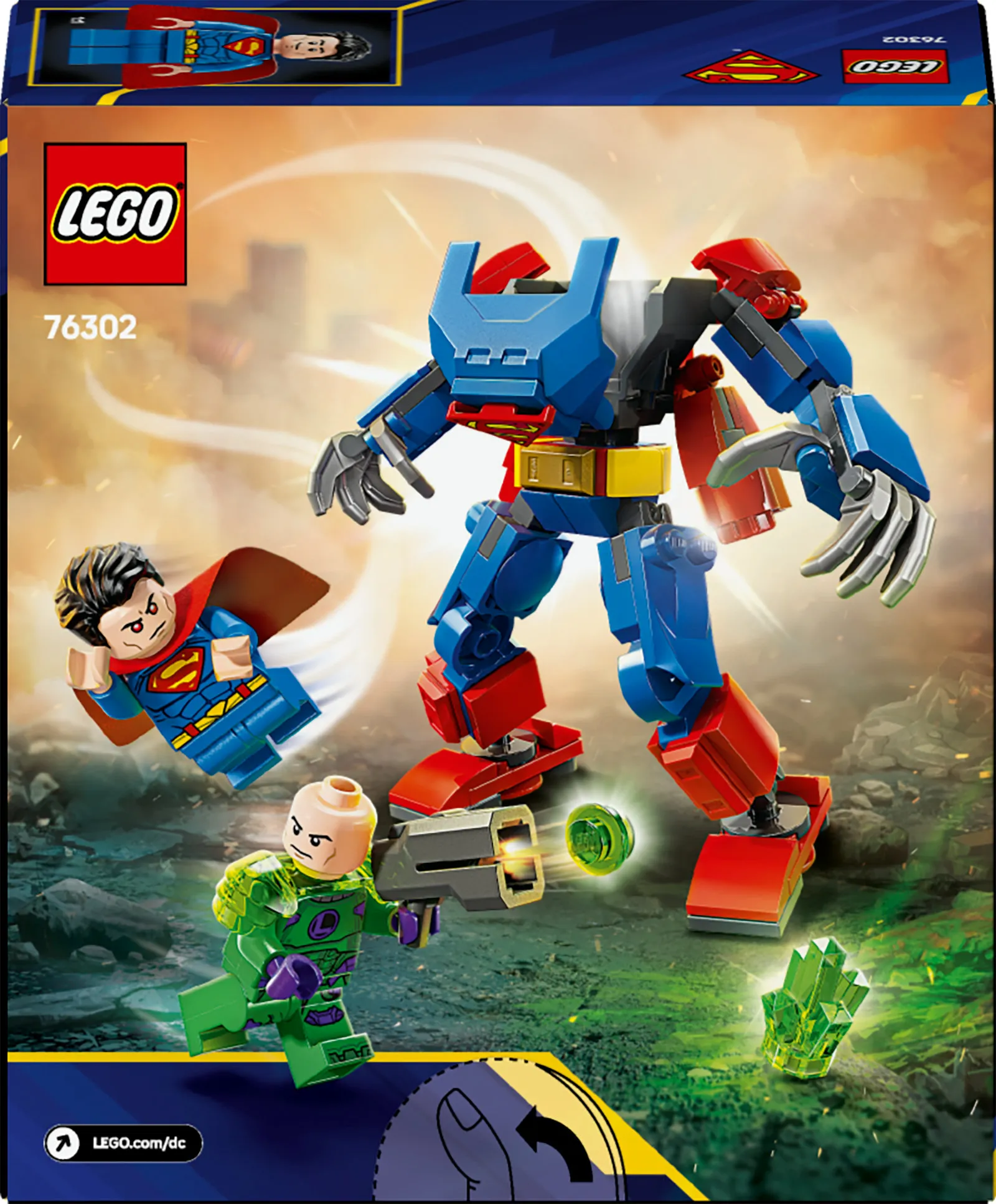 LEGO DC Superman robot mot Lex Luthor 76302