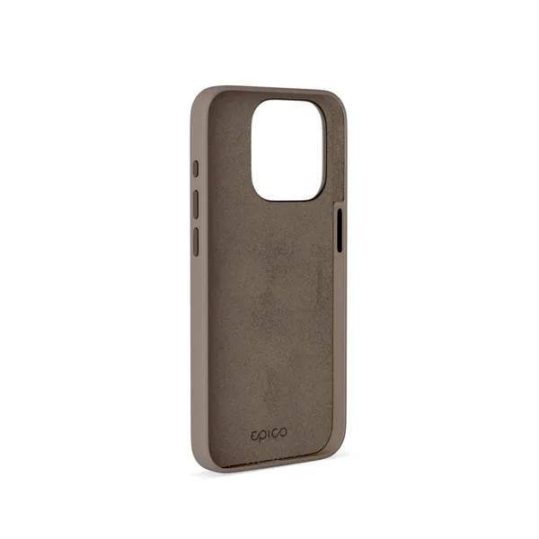 Epico Mag+ Leather Case, iPhone 15 Pro -suojakuori, Beige