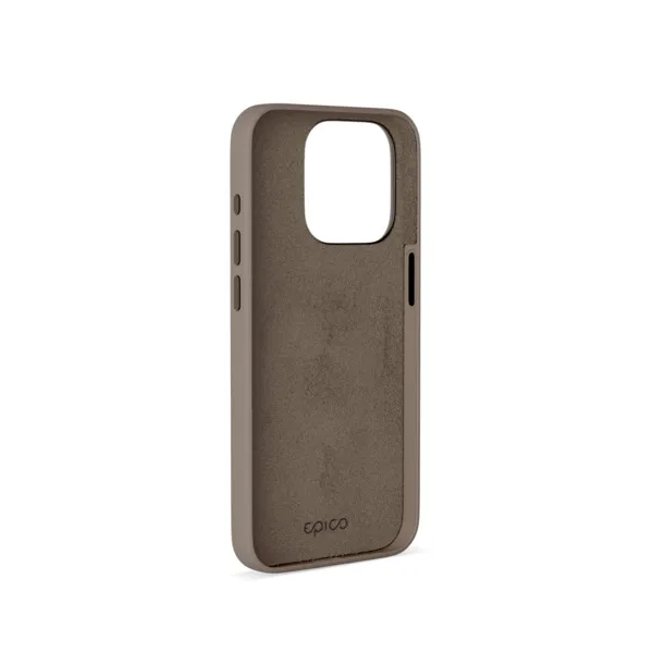 Epico Mag+ Leather Case, iPhone 15 Pro -suojakuori, Beige