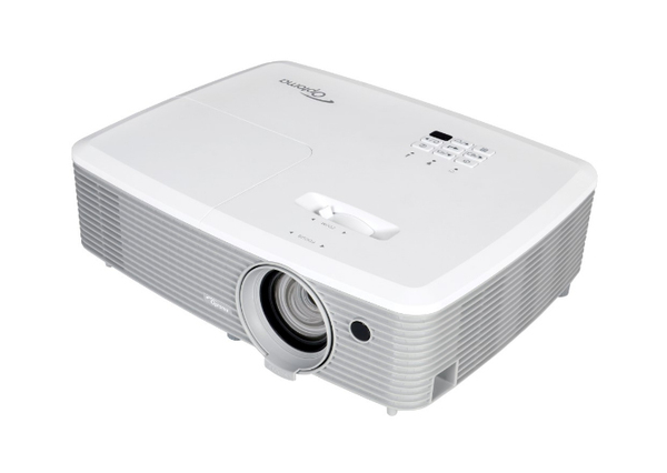 Optoma W400+ - DLP-projektori - 3D - 4000 ANSI lumenia - WXGA (1280 x 800) - 16:10 - HD 1080p - LAN