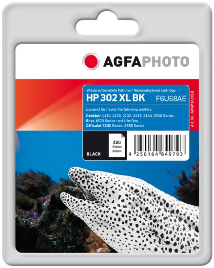 Ink, Black HP No. 302 XL