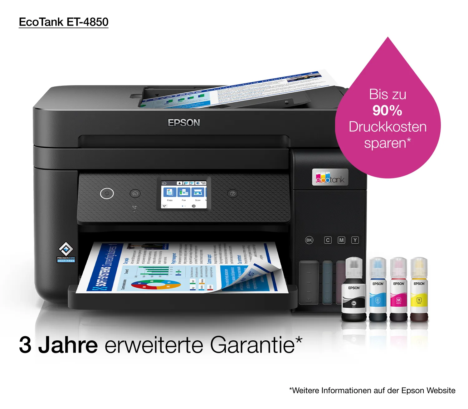 Epson EcoTank ET-4850 A4 - Inkjet All-in-One Printer