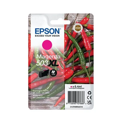 EPSON 503XL Ink Cartridge, 6.4 ml, Magenta EPSON 503XL Ink Cartridge, 6.4 ml, Magenta