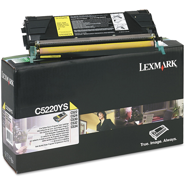 Lexmark C5220YS -laserv&auml;rikasetti, keltainen