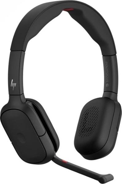 HP Poly Focus 625 Wireless Headset, Black
